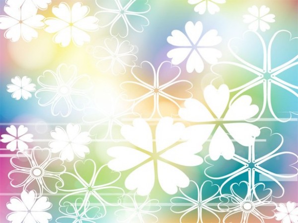 Soft Glow Floral Abstract Vector Background web watercolor vector unique ui elements stylish quality original new interface illustrator high quality hi-res HD graphic fresh free download free flowers floral elements download detailed design daisy creative colors colorful background ai abstract   