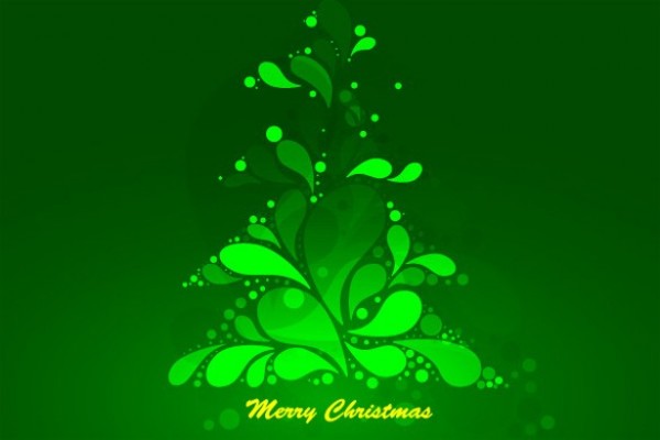 Green Abstract Christmas Tree Vector Background web vector unique ui elements tree stylish quality original new illustrator high quality hi-res HD green graphic glowing fresh free download free download detailed design creative christmas tree christmas background abstract   