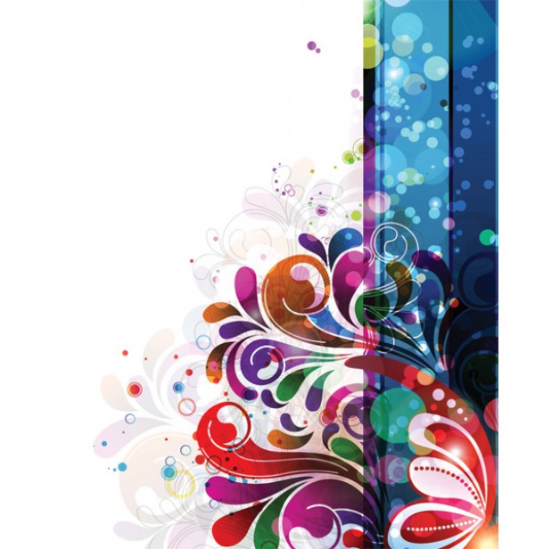 Colorful Floral Abstract Background web vectors vector graphic vector unique ultimate ui elements text swirls quality psd png photoshop pack original new modern jpg illustrator illustration ico icns high quality hi-def HD fresh free vectors free download free floral elements download design creative colors colorful background ai abstract   