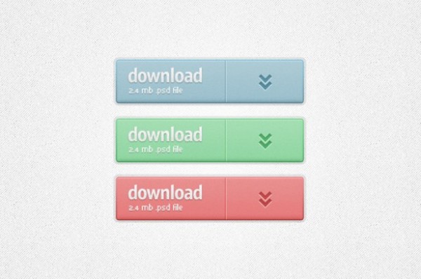 3 Fresh Web Download Buttons Set PSD web unique ui elements ui stylish set quality psd pink peach original new modern large download button interface hi-res HD green fresh free download free file type file size elements download buttons download detailed design creative clean blue arrow icon   