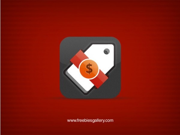 Snazzy Mobile App Coupon Icon PSD web unique ui elements ui stylish red quality psd original new modern mobile app icon mobile app interface hi-res HD fresh free download free elements ecommerce download dollar sign detailed design creative coupon clean   