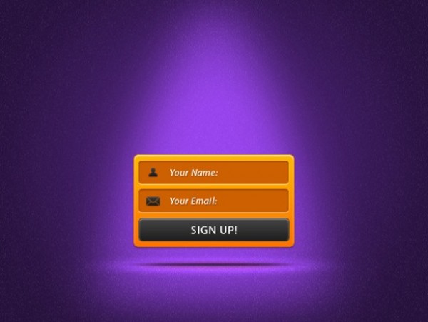 Showy Newsletter Signup Widget PSD widget web unique ui elements ui stylish signup widget signup quality psd popup original orange newsletter signup newsletter new modern interface hi-res HD fresh free download free form field elements download detailed design creative clean button box black   