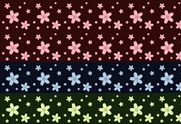3 Glow Floral on Black Repeatable Patterns JPG web unique ui elements ui tileable stylish set seamless repeatable quality pink pattern original new modern jpg interface hi-res HD green fresh free download free flowers floral elements download detailed design creative clean blue black background   