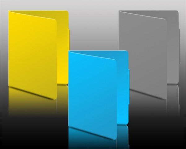 3 Colorful Crystal Folder Icons Set PSD yellow web unique ui elements ui stylish set quality psd original new modern interface icons hi-res HD grey fresh free download free folders folder covers elements download detailed design crystal folder crystal creative colors colorful clean blue   