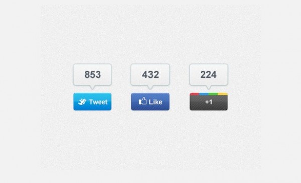 3 Sweet Social Share Buttons Set PSD web unique ui elements ui twitter tooltip counter tooltip stylish social share buttons social set quality psd original new modern interface hi-res HD google plus fresh free download free followers counter fan counter facebook elements download detailed design creative clean   