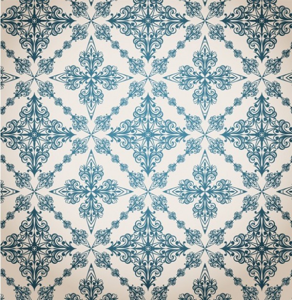 Intricate Vintage Seamless Vector Pattern web wallpaper vintage floral pattern vintage vector unique ui elements traditional stylish seamless quality pattern original new interface illustrator high quality hi-res HD graphic fresh free download free floral pattern floral elements download detailed design creative classic blue background   