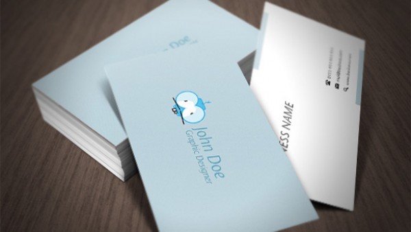2 Alternative side business card with crazy character vector teal standard size business card quality print ready light blue free psd free cards crazy cmyk character cc card business cards business card blue   
