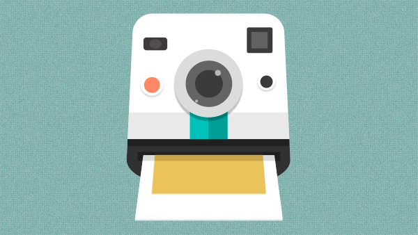 Flat Polaroid Camera and Snapshot Icon ui elements ui snapshot print polaroid icon polaroid camera icon polaroid camera photo icon free download free flat   