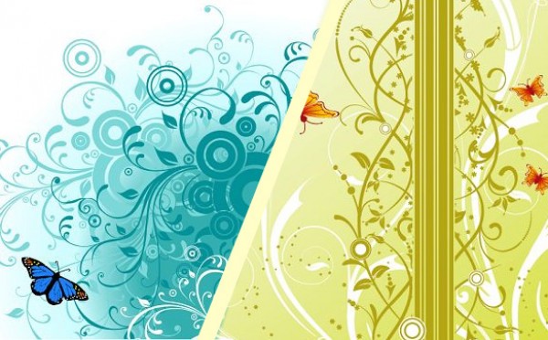 2 Flowers and Butterfly Free Vector Graphics yellow white wave wallpaper vector graphic vector trendy swirls sun summer stars spring silhouette Shape scroll retro red rays plant pattern orange nature natural leaf freebie free vectors free downloads   