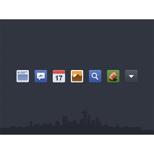 7 Squared Facebook News Feed Icons Set PSD web unique ui elements ui stylish set quality psd original new modern interface hi-res HD fresh free download free Facebook News Feed icons Facebook News Feed facebook elements download detailed design creative clean 32px 2013   