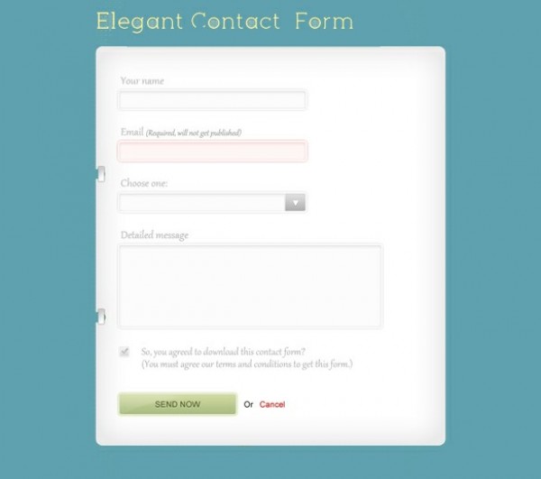 Elegant Light UI Contact Form PSD web unique ui elements ui stylish simple quality psd panel original new modern light interface hi-res HD fresh free download free elements elegant download detailed design creative contact form contact clean box   