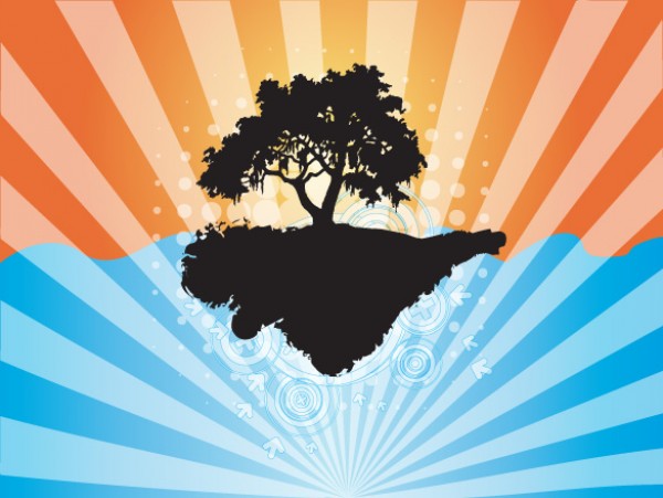 Planted Tree Silhouette Vector Background web vectors vector graphic vector unique ultimate tree solitary silhouette quality planter photoshop pack original new modern illustrator illustration high quality fresh free vectors free download free download design creative background ai abstract   