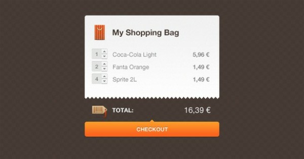 Attractive Shopping Cart Checkout PSD web unique ui elements ui tooltip stylish shopping cart shopping bag quality psd original online store new modern interface hi-res HD fresh free download free elements ecommerce download detailed design creative clean checkout   