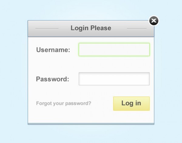Clean Basic Login/Signin Form PSD web unique ui elements ui stylish simple sign-in form quality original new modern login form login interface hi-res HD fresh free download free elements download detailed design creative clean box basic   