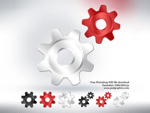 Settings Tools Gear Icons PSD web vectors vector graphic vector unique ultimate ui elements tools support silver settings red quality psd png photoshop pack original new modern jpg illustrator illustration Idea icon ico icns high quality hi-def HD gear icon gear fresh free vectors free download free elements download design creative concept black ai   