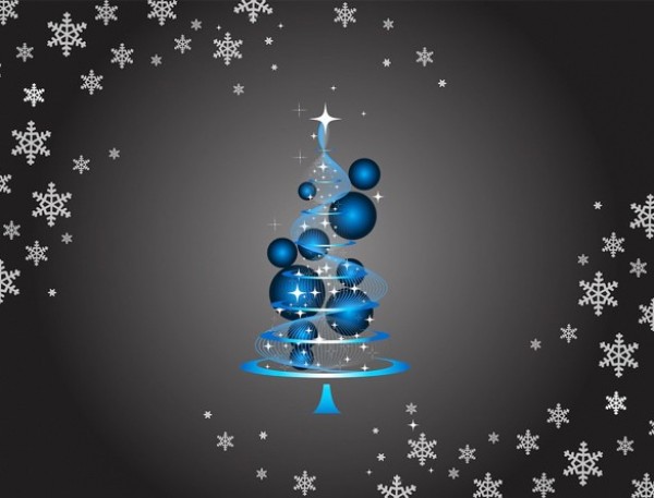 Blue Swirl Abstract Christmas Tree web vector christmas tree vector unique ui elements stylish snowflakes quality pdf original new interface illustrator high quality hi-res HD graphic fresh free download free elements download detailed design creative christmas tree blue balls background ai abstract christmas tree   