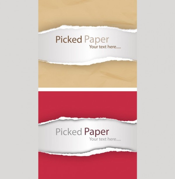 2 Torn Ripped Paper Vector Backgrounds Set web unique ui elements ui torn paper torn text stylish set ripped paper ripped quality paper original new modern interface hi-res HD fresh free download free elements download detailed design creative clean background ai   