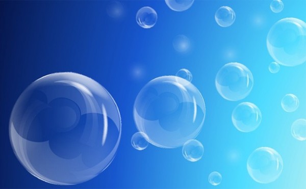 Floating Bubbles Blue Abstract Vector Background web vector unique transparent bubbles stylish soap bubbles realistic quality original illustrator high quality graphic fresh free download free floating eps download design creative bubbles blue background   