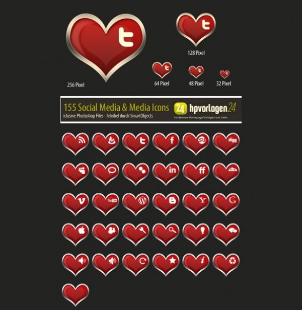 30 Silver Trim Heart Social Media Icons Set web unique ui elements ui stylish social simple silver red quality original new networking modern media interface icons hi-res heart social icons heart HD fresh free download free elements download detailed design creative clean bookmarking   