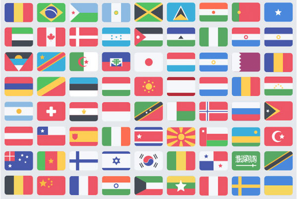100 Colorful Flat World Flags Icons Pack PSD world flags world flag icons web unique ui elements ui stylish set rounded quality psd pack original new modern interface hi-res HD fresh free download free flat flags flat flags flag icons elements download detailed design creative clean   