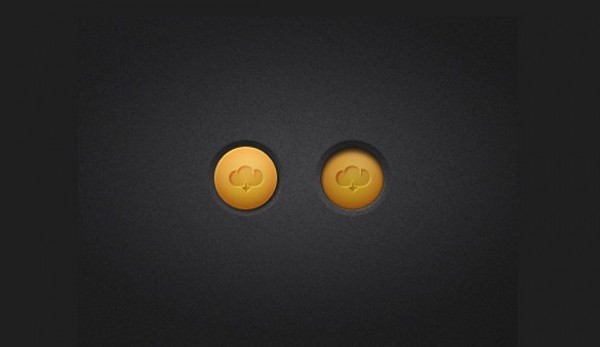 2 Orange 3D Round Download Buttons Set PSD web unique ui elements ui stylish states shadows set round quality psd pressed original orange normal new modern interface icon hi-res HD fresh free download free elements download buttons download detailed design creative cloud clean arrow 3d   