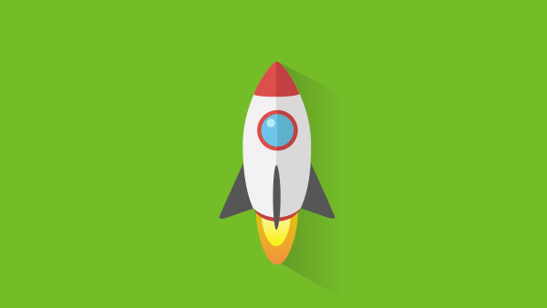 Flat Rocket Launch Vector Icon vector ui elements ui rocket launch icon rocket icon rocket icon free download free flat   