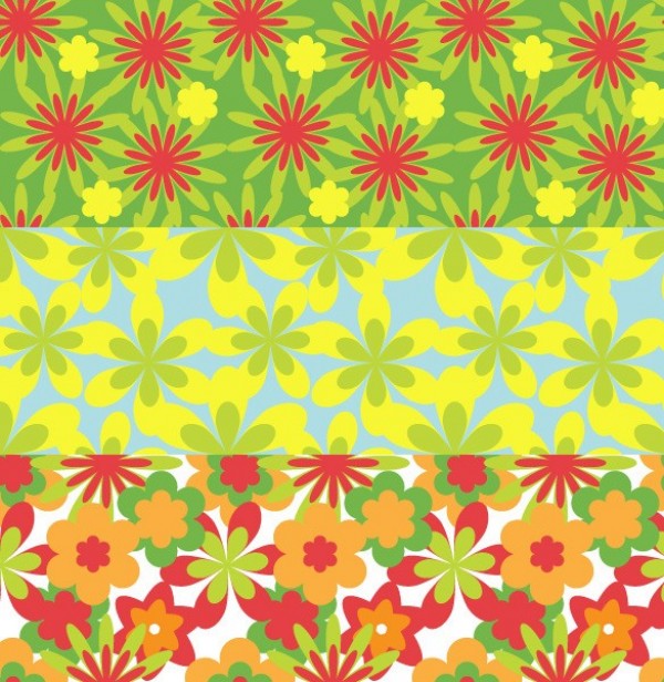8 Cheery Flowers Seamless Patterns Set JPG yellow web unique ui elements ui tileable summer stylish spring set seamless repeatable red quality pattern original new modern jpg interface hi-res HD green fresh free download free flowers floral elements download detailed design creative colorful clean blue background   