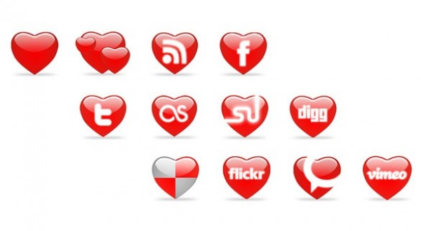 12 Valentine’s Day Social Media Icons PSD web unique ui elements ui stylish social icons simple quality original new networking modern interface icons hi-res heart icons heart HD glossy fresh free download free elements download detailed design creative clean bookmarking   
