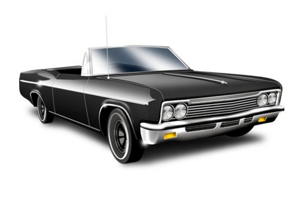 Shiny Black '66 Chevy Convertible Icon web unique ui elements ui stylish simple quality original new modern interface icon hi-res HD fresh free download free elements download detailed design creative convertible clean chevy icon chevy chevrolet car black 66 1966 chevy car   