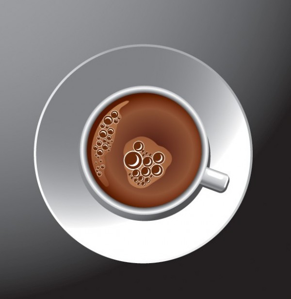 Fresh Cup of Coffee Vector Graphic web vector coffee cup vector unique stylish steaming coffee quality original new illustrator high quality graphic fresh free download free download design cup and saucer creative coffee cup coffee bubbles   