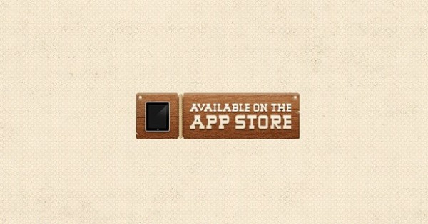 Wooden "Available on the App Store" Label wooden wood web unique ui elements ui tag stylish quality psd original new modern label interface hi-res HD fresh free download free elements download detailed design creative clean button available on the app store app store   