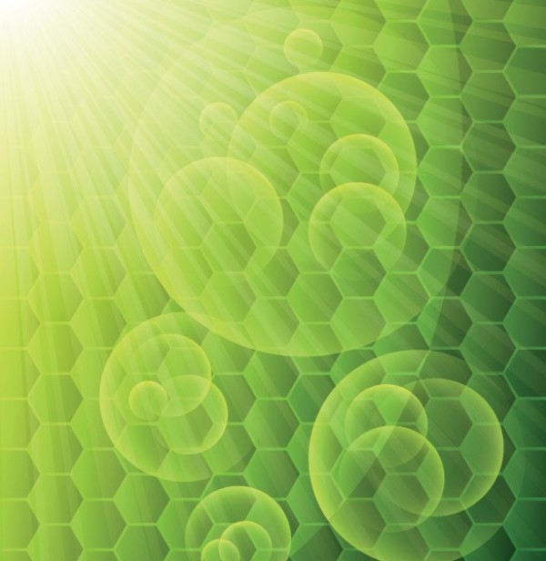 Green Hexagon Bubbles Abstract Vector Background web vector unique stylish rays radiant quality original light illustrator high quality hexagon green graphic fresh free download free eps download design creative bubbles background abstract   