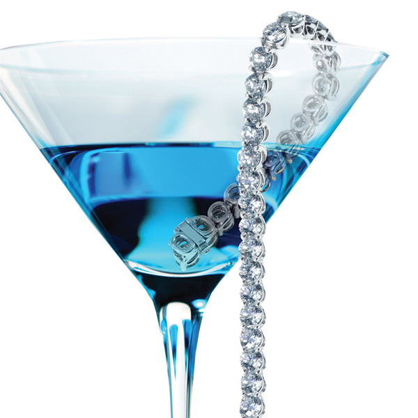 Blue Cocktail with Diamond Bracelet Graphic ui elements stemware glass free download free drink download diamonds diamond bracelet cocktail   