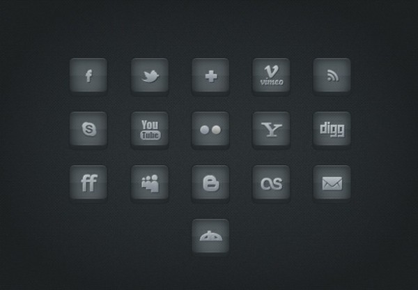 Dark Shade Social Media Icons Set PSD web unique ui elements ui stylish social icons set social icons social set quality psd pack original new networking modern media interface hi-res HD fresh free download free elements download detailed design dark creative clean bookmarking   