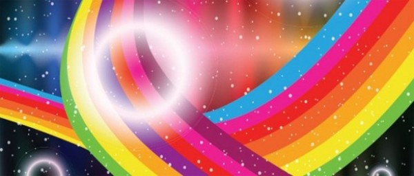 Space Rainbows Abstract Vector Background web waves vertical vector unique stylish stripes rainbow quality original lines light illustrator high quality graphic fresh free download free download design curves creative circles black background ai abstract   