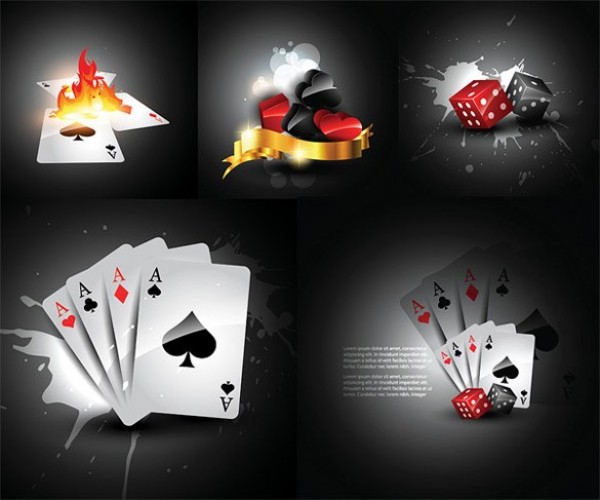HD Playing Cards & Dice Vector Graphics web vector unique ui elements stylish spades quality poker playing cards original new interface illustrator high quality hi-res hearts HD graphic gambling fresh free download free elements download dice diamonds detailed design creative Clubs casino   