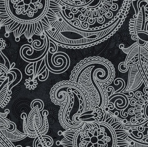 Greytone Abstract Paisley Pattern Vector Background web vector unique stylish quality pattern paisley original illustrator high quality greytone grey graphic fresh free download free floral eps download design creative background abstract   