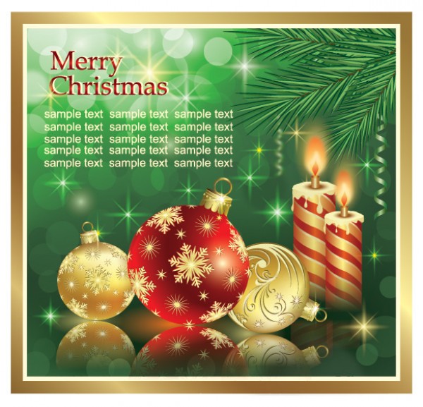 5 Christmas Greeting Card Templates Set web vector unique ui elements template stylish snowflake quality ornaments original new merry christmas label interface illustrator high quality hi-res HD graphic fresh free download free elements download detailed design creative christmas card candles 2012   