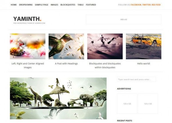 Yaminth WP Wordpress Theme Website yaminth wp wordpress white website webpage web unique theme stylish quality php original new modern hi-res HD fresh free download free download design creative clean   