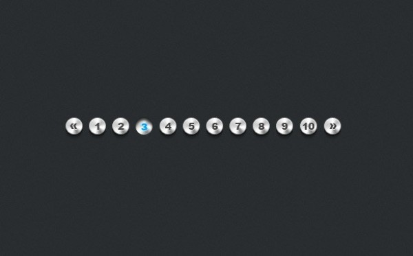Shiny Metal Pagination Interface PSD web unique ui elements ui stylish shiny round quality psd pagination original new modern metal interface hi-res HD fresh free download free elements download detailed design creative clean   