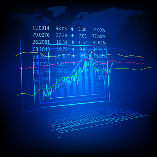 Blue Financial Infographics Abstract Background world map vector keyboard infographics free download free financial finance corporate business blue background abstract   