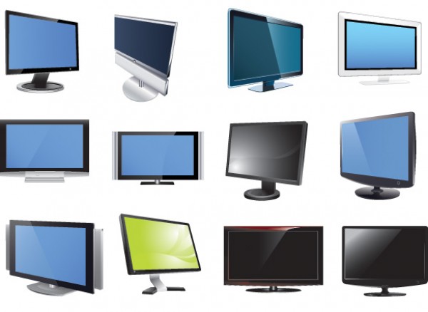 12 Glossy Monitor or TV Vector Set web vectors vector graphic vector unique ultimate tv television screen quality photoshop pack original new monitor modern illustrator illustration high quality fresh free vectors free download free flat screen download design creative computer screen ai   