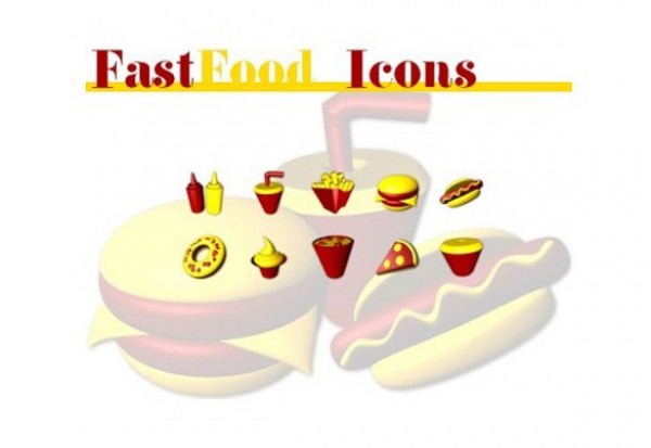 10 McDonald's Style Fast Food Icons Set ICO yellow web unique ui elements ui stylish soda red quality pop pizza original new modern McDonalds ketchup interface icons icon ico icecream hotdog hi-res HD hamburger fries fresh free download free elements download detailed design creative clean   