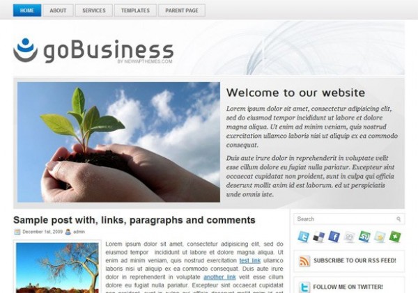 goBusiness WordPress WP Theme Website wp wordpress website webpage web unique ui elements ui theme stylish quality php original options page new modern interface html hi-res HD fresh free download free elements download detailed design css creative clean business   