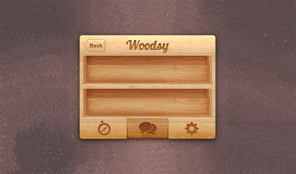 Woodsy iPhone UI Shelf & Settings PSD woodsy wooden wood web unique ui elements ui stylish shelves shelf settings quality psd original new modern iPhone wood UI iphone interface icons hi-res HD fresh free download free elements download detailed design creative clean app   