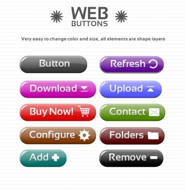 Amazing Web UI Buttons Pack PSD 14987 web unique ui elements ui stylish simple set quality pack original new modern interface hi-res HD fresh free download free elements download detailed design creative clean buttons   