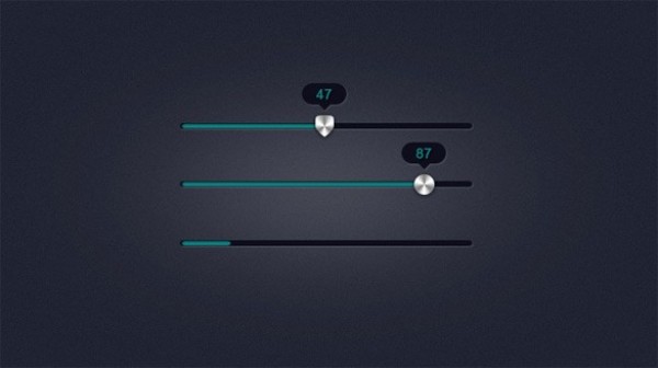 3 Sleek Slider Concepts PSD web unique ui elements ui stylish slider simple quality psd original new modern metal knob interface hi-res HD fresh free download free elements download detailed design creative clean   