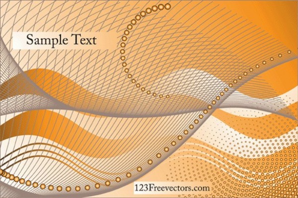Orange Net with Waves Abstract Vector Background web waves vector unique stylish quality original orange ocean net lines illustrator high quality graphic fresh free download free download design creative circles background abstract   