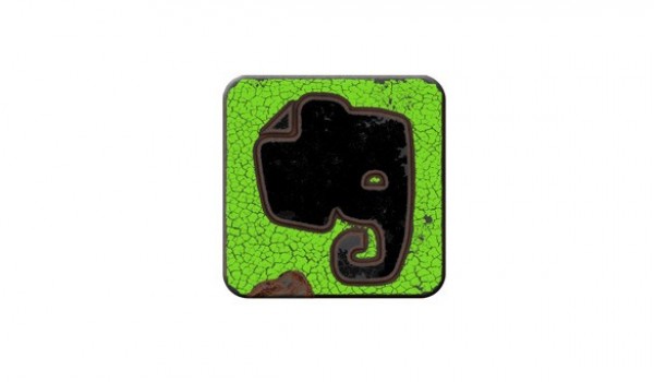 Evernote Metal Grunge Social Icon PNG web unique ui elements ui stylish social icon rusted quality png original new modern metal interface hi-res HD grunge fresh free download free evernote icon evernote elements download detailed design creative clean   