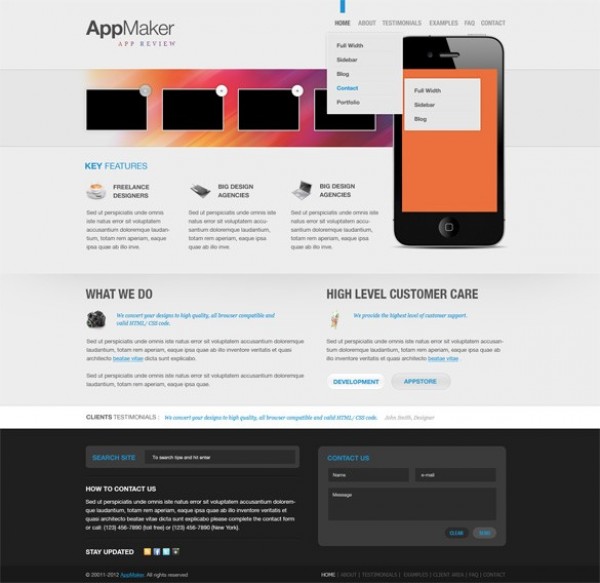 AppMaker Product Webpage Template PSD website webpage web app template web app web unique ui elements ui template stylish site quality psd product original new modern marketing interface hi-res HD fresh free download free elements ecommerce download detailed design creative clean business appmaker   